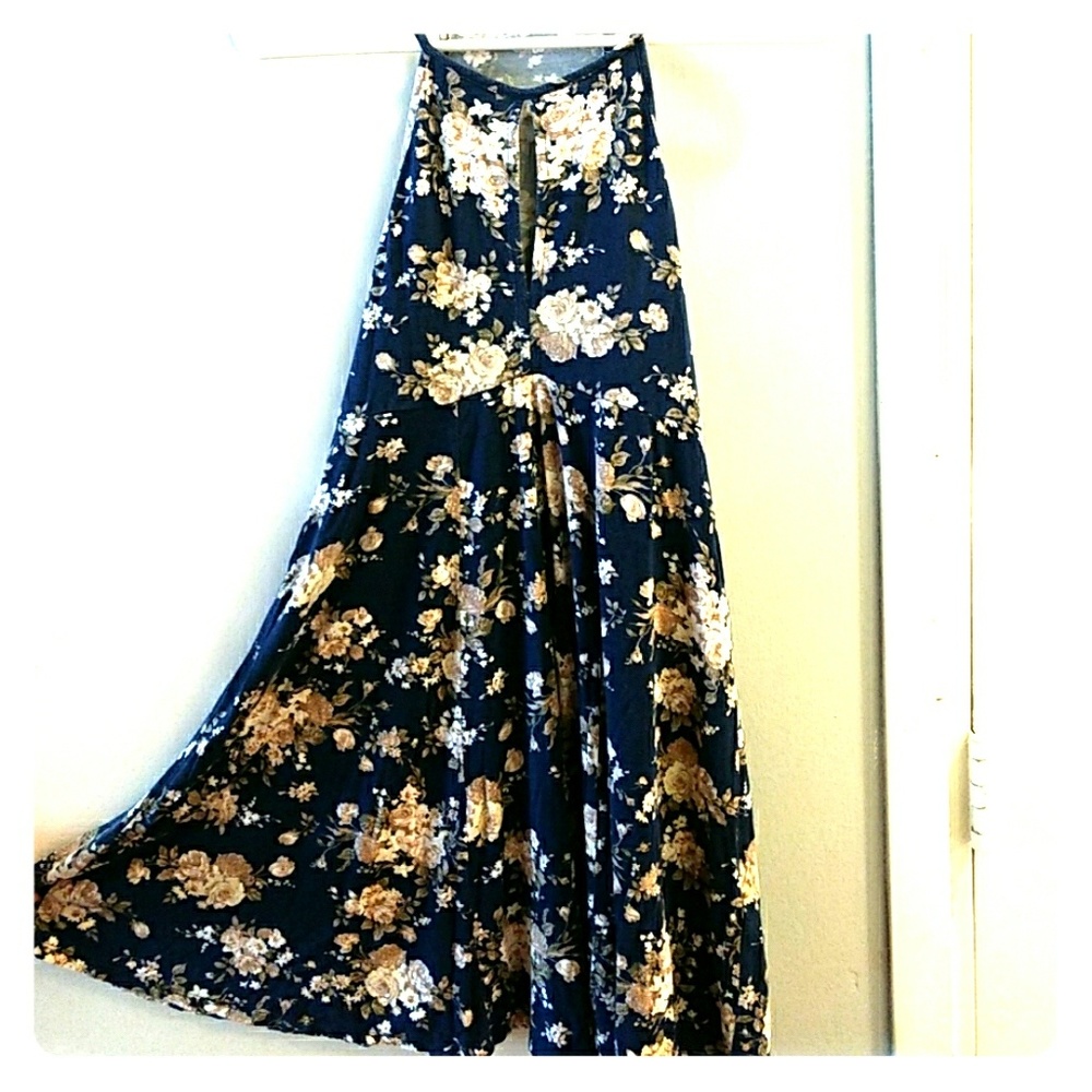 Navy blue floral soft and sexy American Eagle dres
